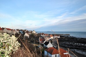 From its elevated position, Stronvar has views over the village towards the sea