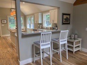 Bar from living room to kitchen