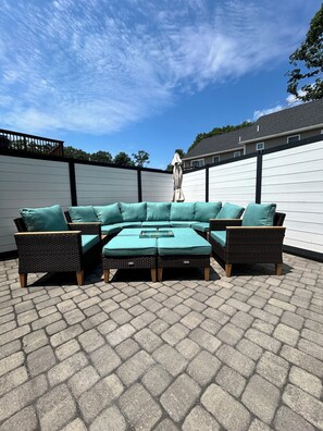 Patio set for relaxing.