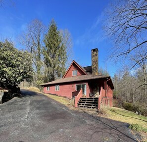 View from driveway pad