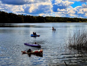 Available: 3 Kayaks, 3 Paddleboards, Paddleboat, Various beach toys.