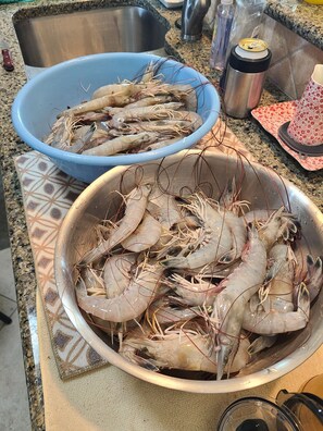 Texas Shrimp,...fresh off the boat.