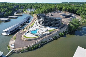 Aerial view of complex
