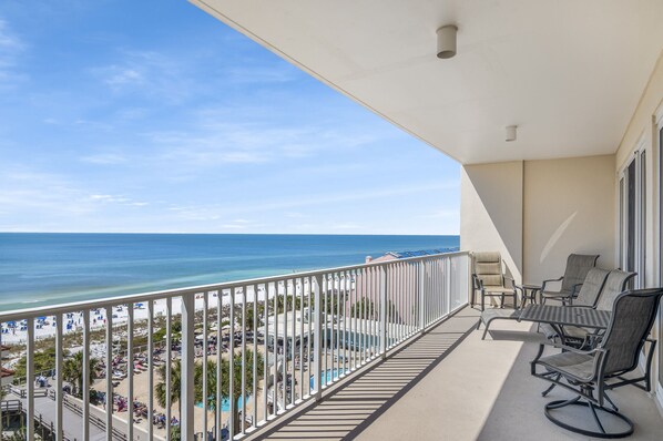 Oversized Beachfront Balcony