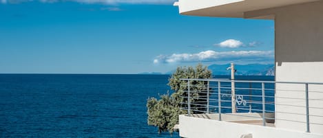 Blick vom Balkon