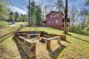 fire pit with ample room for friends and family