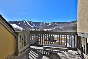 Enjoy morning coffee or an evening drink on your private balcony, taking in unrivaled views of the ski resort. Whether it's skiing season or not, this sight is a picture-perfect moment waiting to be captured.