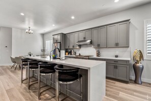 Open concept kitchen with all new top of the line appliances