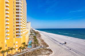 Prime beachfront location on the beautiful Emerald Coast.