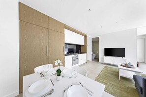 A kitchen & dining area.