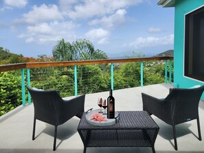 South deck view. Access deck from bedroom 1 and screen porch.