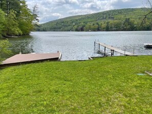 Camp Havon private waterfront, flat and grass right on the water this is not often the case on waterfront property, different a rare and special future.