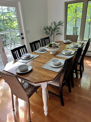 Dining table for party of 8