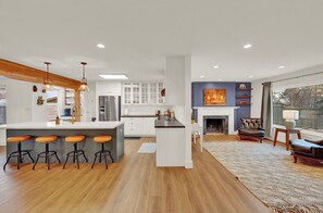 Front room and kitchen