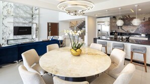 Luxury Living and Dining Area