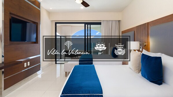 Elegant suite with ocean views - your award-winning escape awaits!