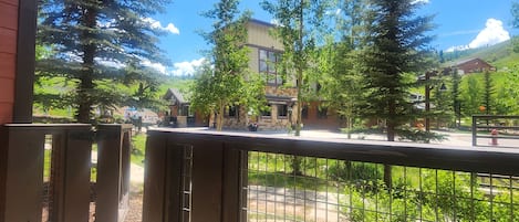 Walk right out to the Granby Ranch Lodge! Ticket window is straight ahead.
