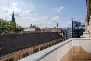 Balcony with city panorama