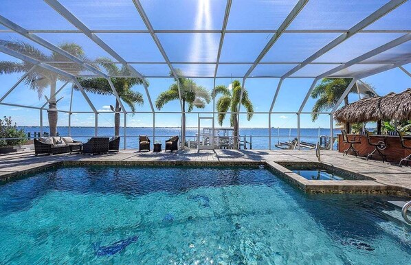 Tiki Time Welcomes you with Amazing Views of the Caloosahatchee River