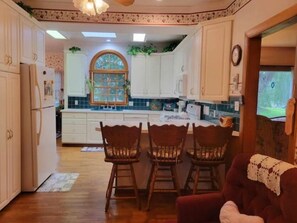 Looking into the kitchen from the sitting room.