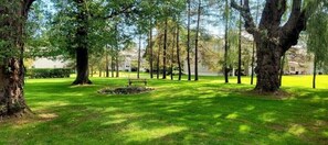 Beautiful picnic area with picnic table.