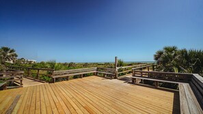 Beach walk over, with outdoor shower