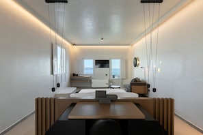 Deluxe Santorini Suite | Breathtaking Sea Views and Outdoor Hot Tub | Oia
