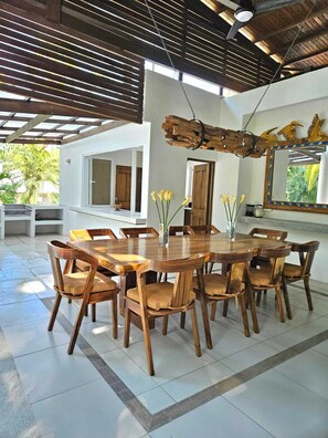 This table was made by a local  and talented carpenter. 