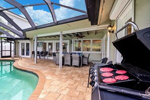 Grill up some burgers or a local catch of the day