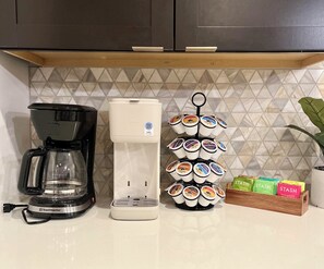 Coffee and tea bar!