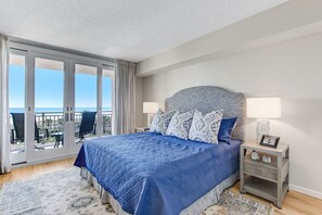 Bedroom 2 with Balcony Access (King Bed)