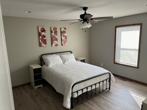 Queen Bedroom with connected Bathroom