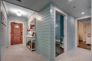 Stunning entry with shiplap