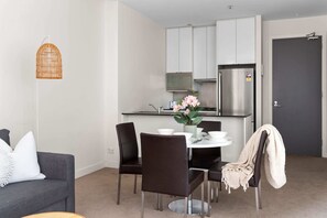A kitchen & dining area.