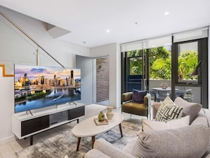 Cozy living area for the guests to relax