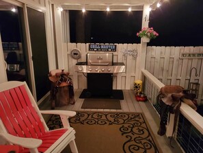 Back Deck - gas grill