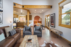 Updated living room with fresh design