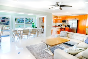 Cook and dine overlooking the tranquil water of the IntraCoastal.