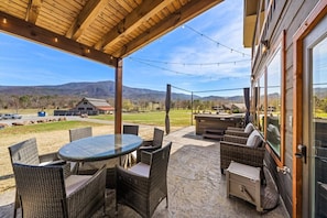 Breathtaking views of Cove Mountain right on your back patio