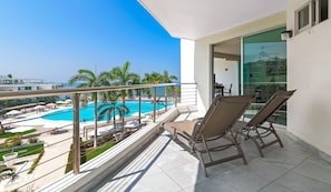 Blick vom Balkon