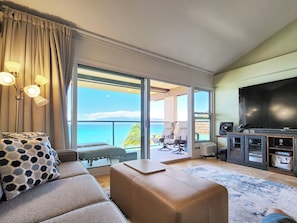 Unit 1 - Watch whales while sitting on the couch, or catch a game on the 70' TV.