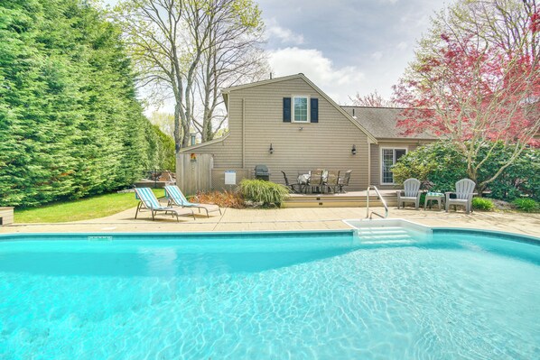 Falmouth Vacation Rental | 3BR | 3.5BA | 3,262 Sq Ft | 4 Steps to Enter
