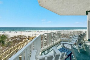 Private balcony with views!