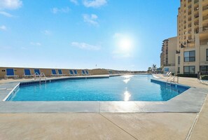 Complex outdoor pool