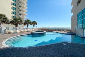 Complex outdoor pool