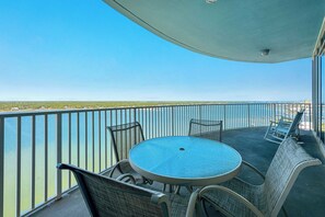 Large private balcony