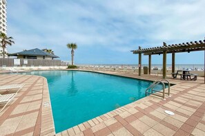 Complex outdoor pool