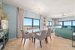 Dining and living area
