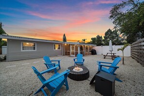 Relax around the fire with s'mores and soak up the GORGEOUS Florida sunsets!