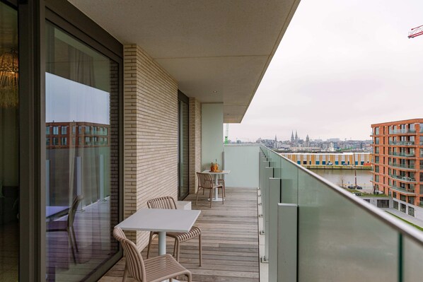Terrace overlooking the city